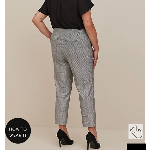 Plaid “Studio Lux” High-rise Pants - Picture 3 of 6